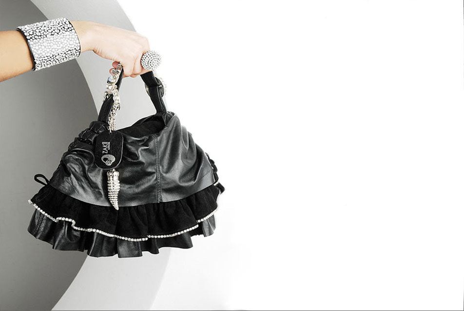Ozakii London Black Leather Bag